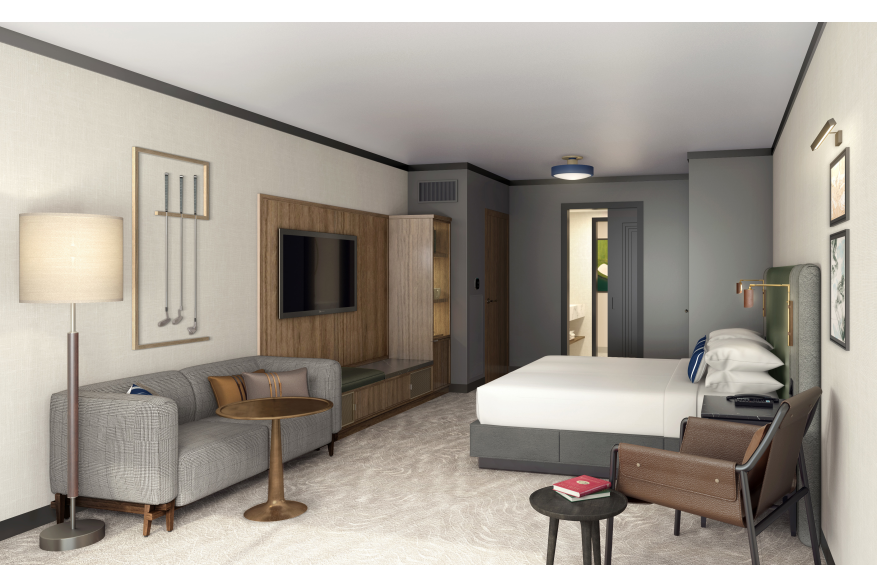 Rendering of a guestroom in Omni PGA Frisco Resort