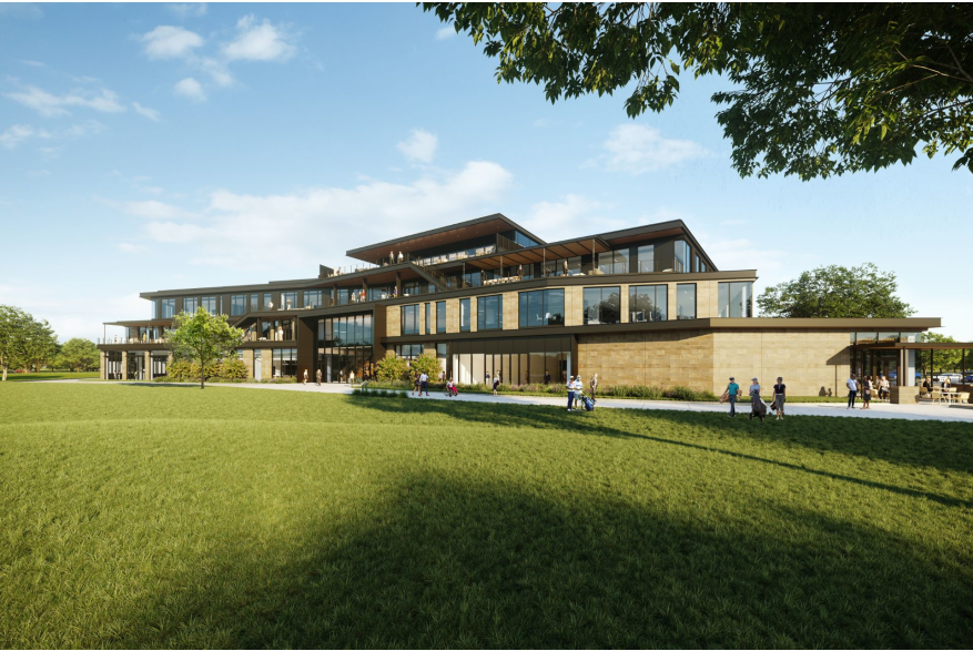 Rendering of PGA of America HQ in Frisco