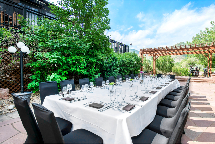 Golden Hotel Patio Event Space