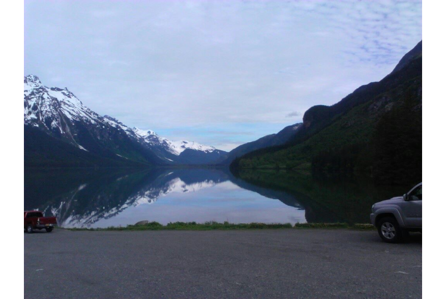A nice calm day at the Chilkoot lake