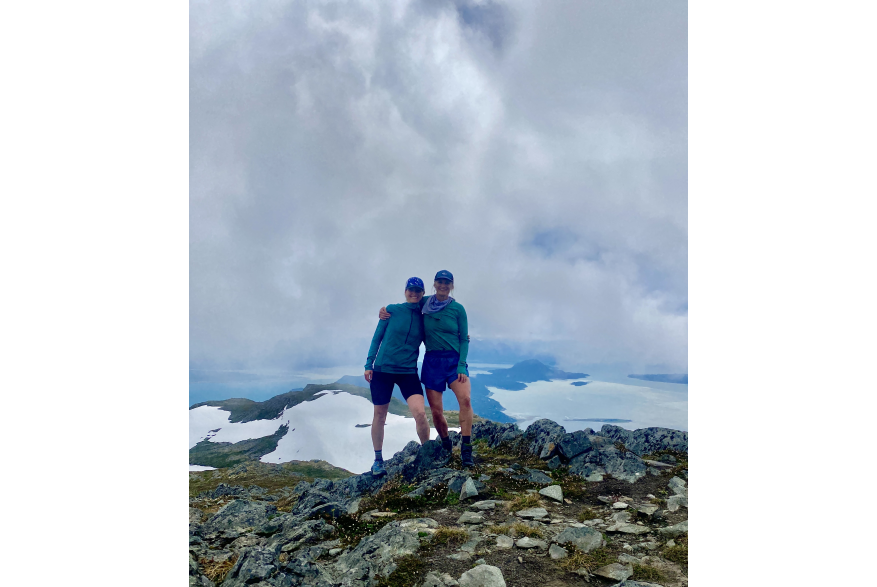 Hiking above the clouds. Ripinski Summit