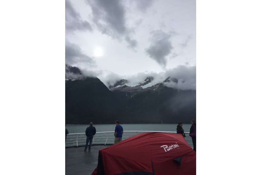 Camping on the ferry solarium deck