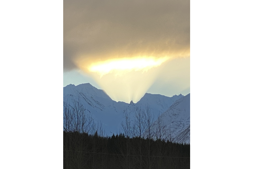 This picture was taken on Christmas Eve, just a few short weeks after our landslide