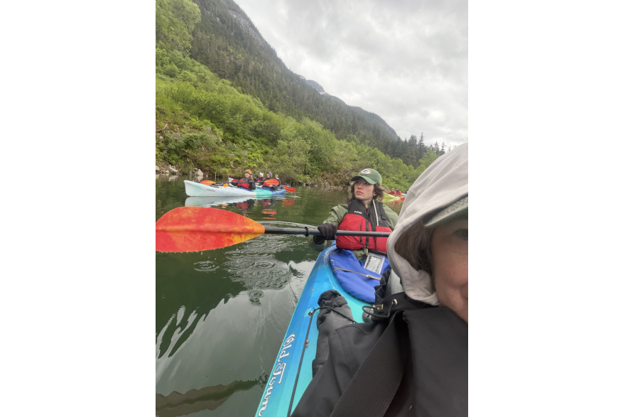 kayaking on Chilkoot Lake