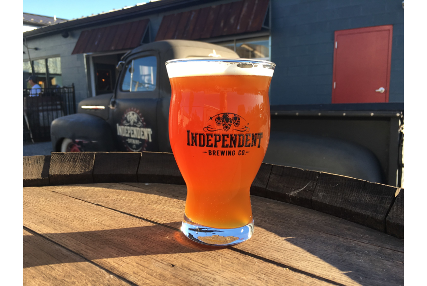 Independent Brewing Co Beer Glass