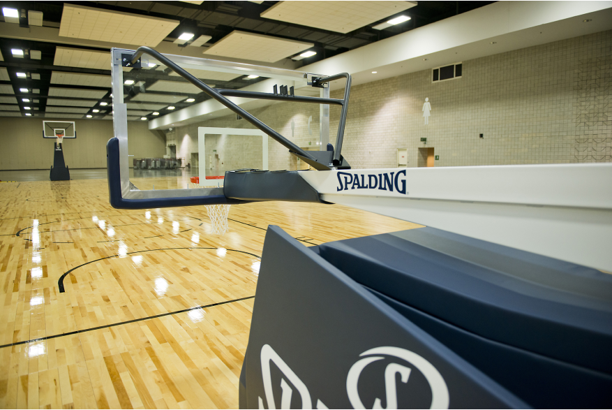 Wooden Basketball Court at Hawaii Convention Center