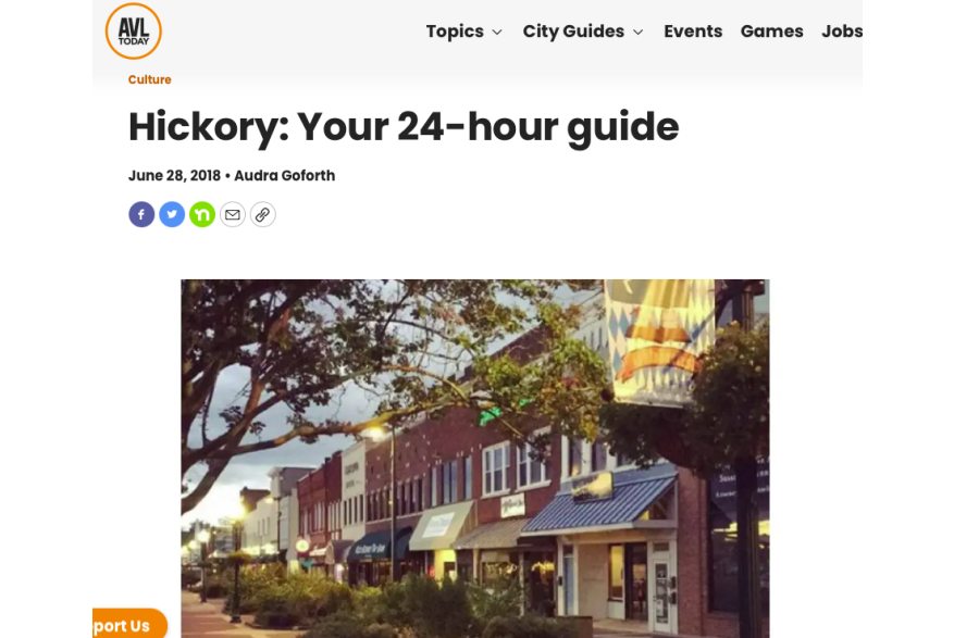 Hickory: Your 24-hour guide, Asheville Today, June 2018