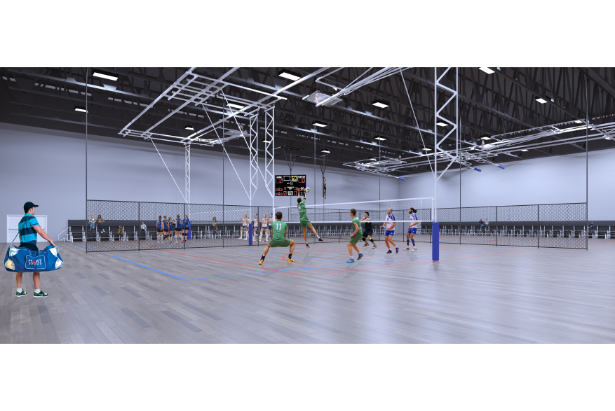 Volleyball Courts - Rendering