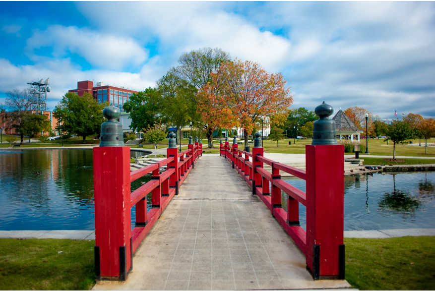 Big Spring Park Red Bridge