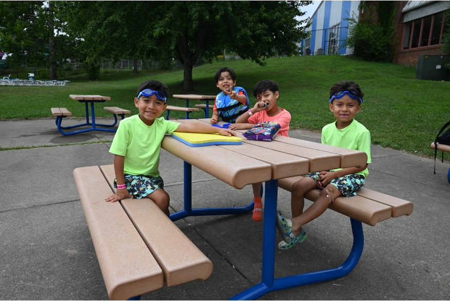 Kids at Free Community Pool Day