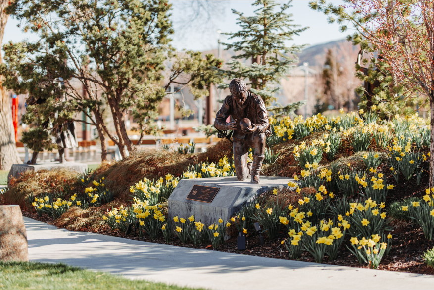 Daffodils in the Shakespeare Garden at the Beverley Center for the Arts