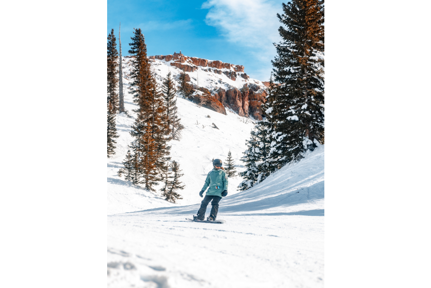 Snowboarding Giant Steps Mountain at Brian Head Resort