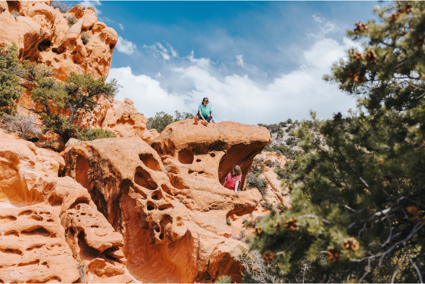 Hiking in Thunderbird Gardens in Cedar City, Utah