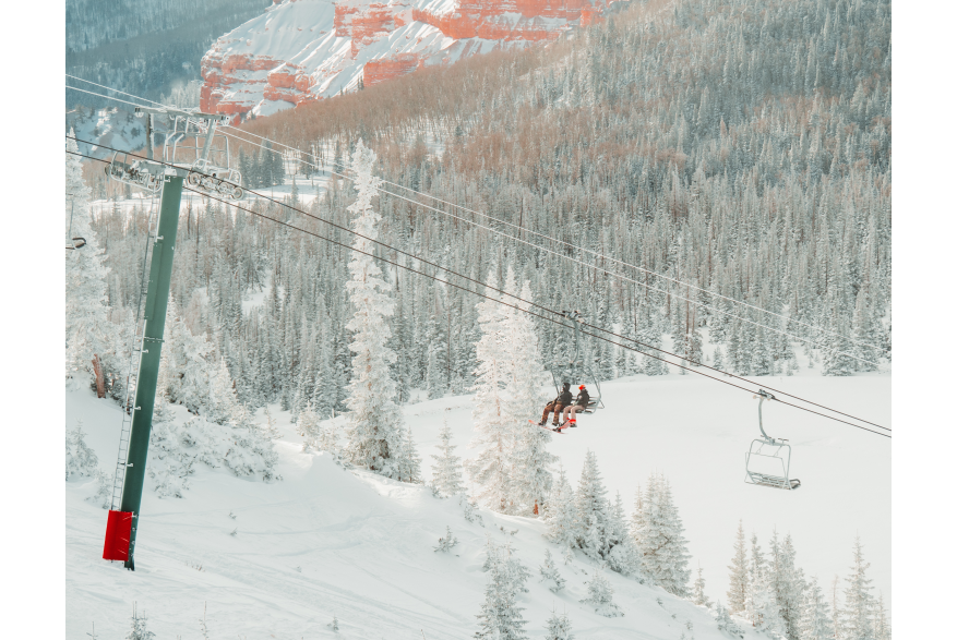 Views from the Chairlift on Giant Steps Mountain at Brian Head Resort