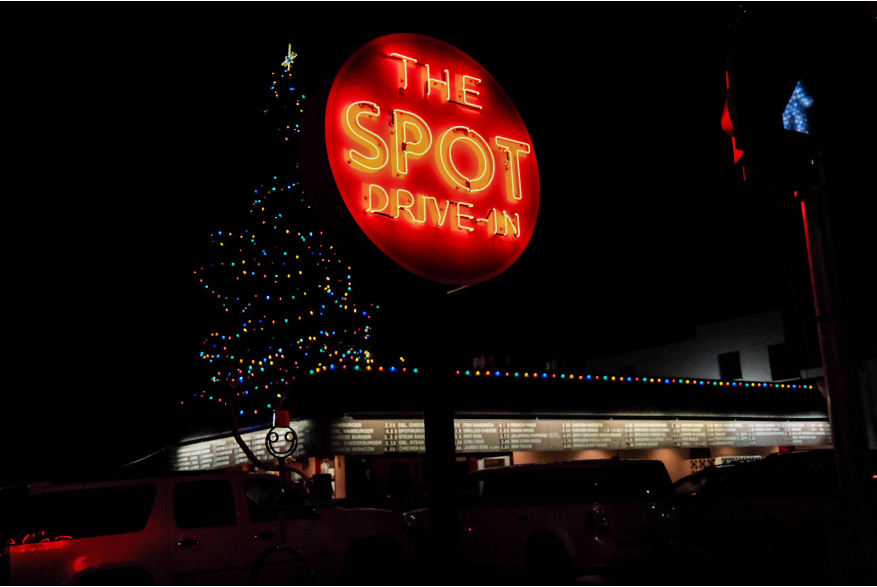 The Spot Drive-In at the holidays