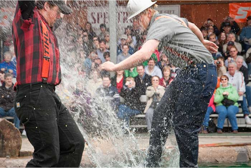 Log rolling- Great Alaskan Lumberjack Show