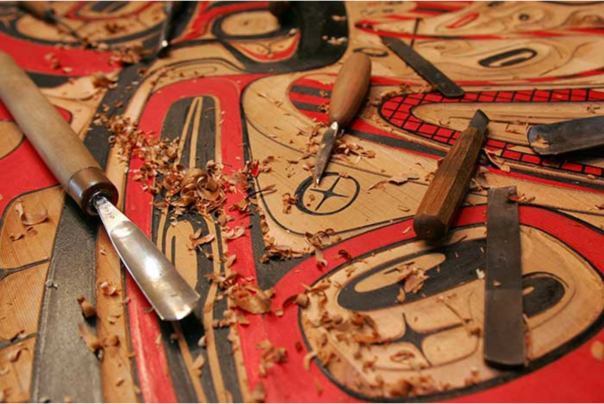 Traditional tools for carving