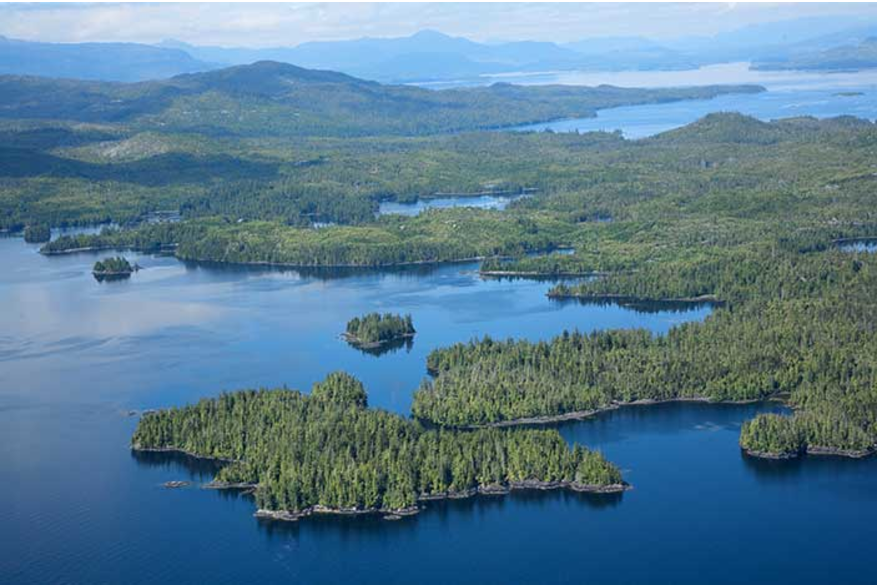 Some of the islands that make up the Alexander Archipelago