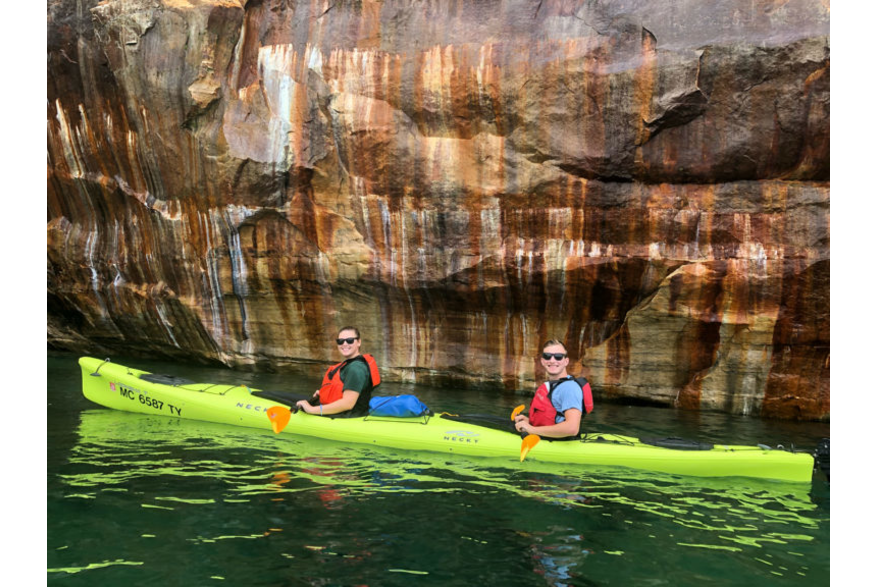 Kayaking Pictured Rocks National Lakeshore