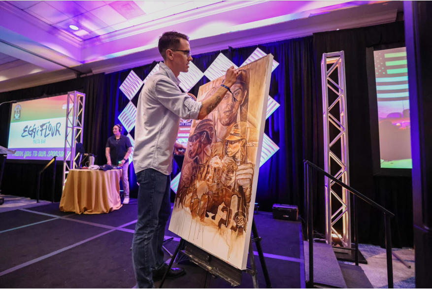 Christian Yelich Charity Event - Live Painting