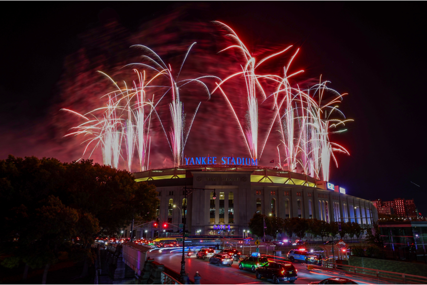 Fireworks at Yankees Stadium