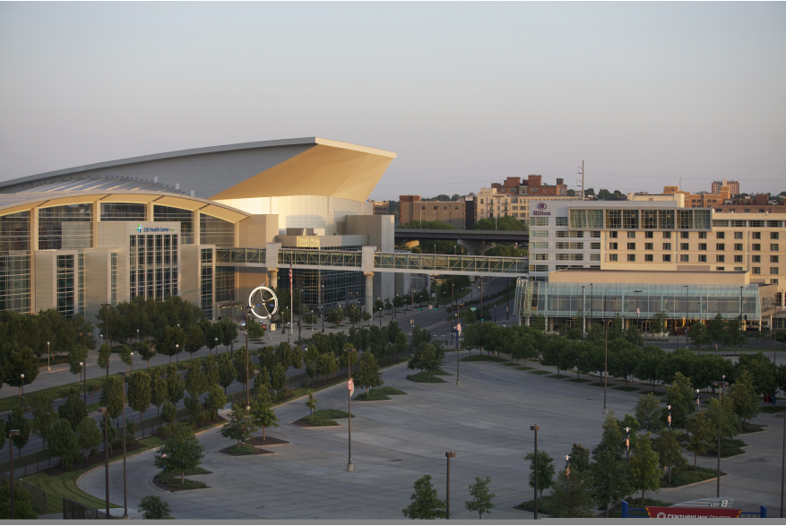 Omaha's Convention Center & Arena and the Hilton Omaha