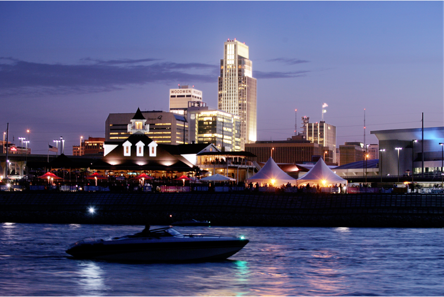 Omaha Skyline from River