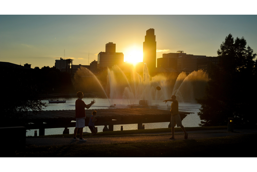 Omaha Skyline at Sunset