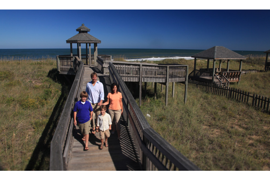 Family at Beach Access