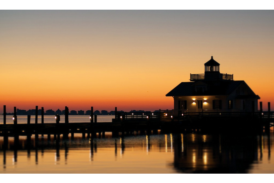 Roanoke Island Marshes Lighthouse Sunset