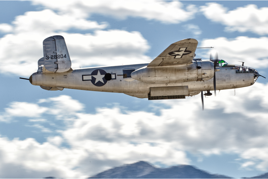 B-52 plane in flight