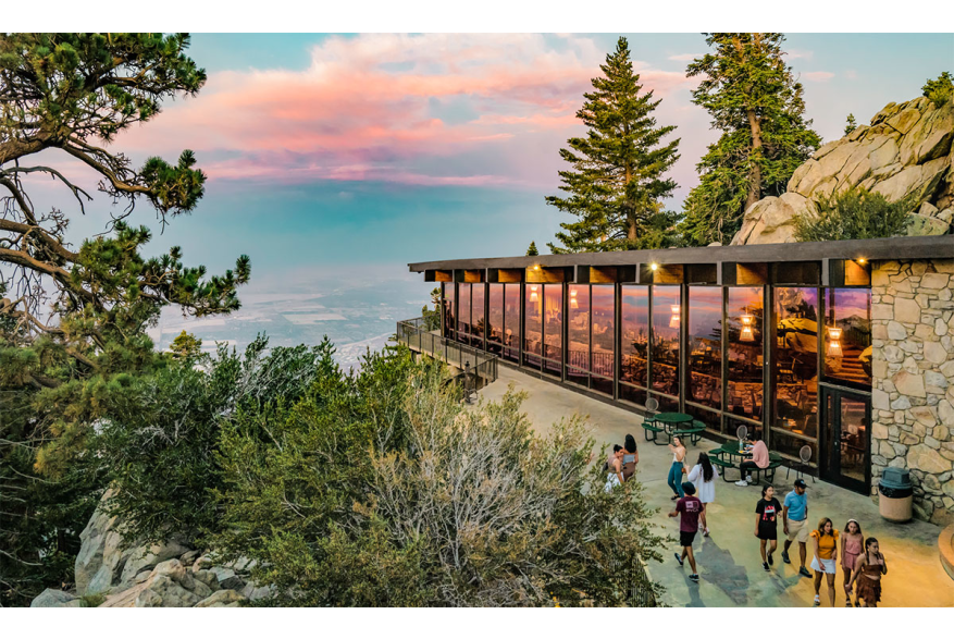Palm Springs Aerial Tramway at dusk