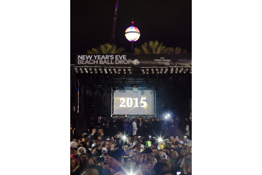 NYE Beach Ball Drop 2014