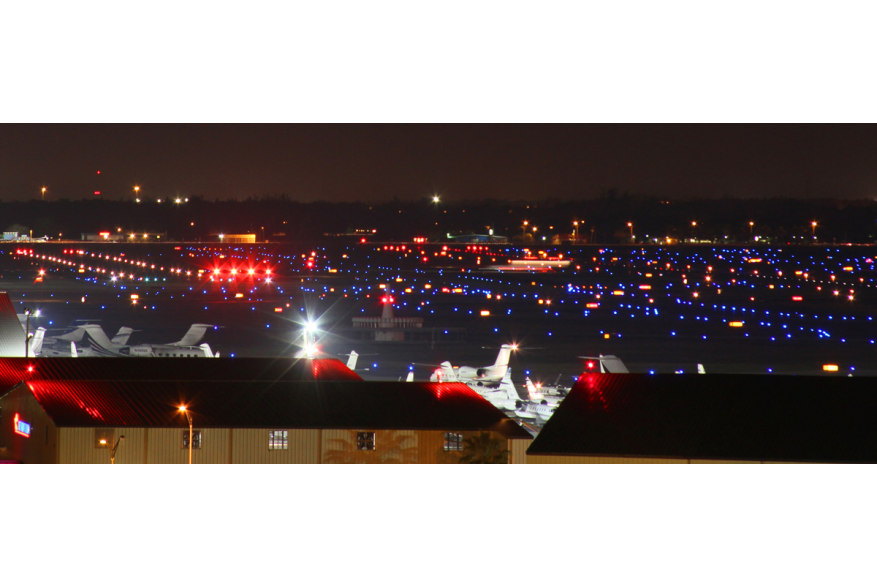 Night time Runway