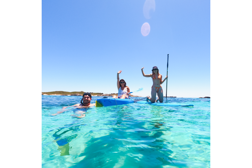 Charter 1 Guests enjoying a kayak and SUP experience