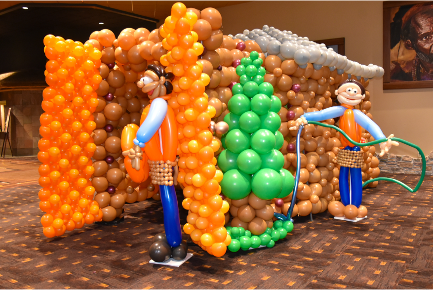 A housing balloon display at More Front Doors: The Pocono Housing Summit