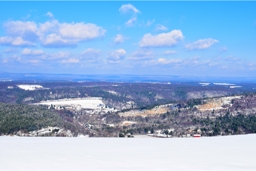 Scenic Winter Views of the Pocono Mountians
