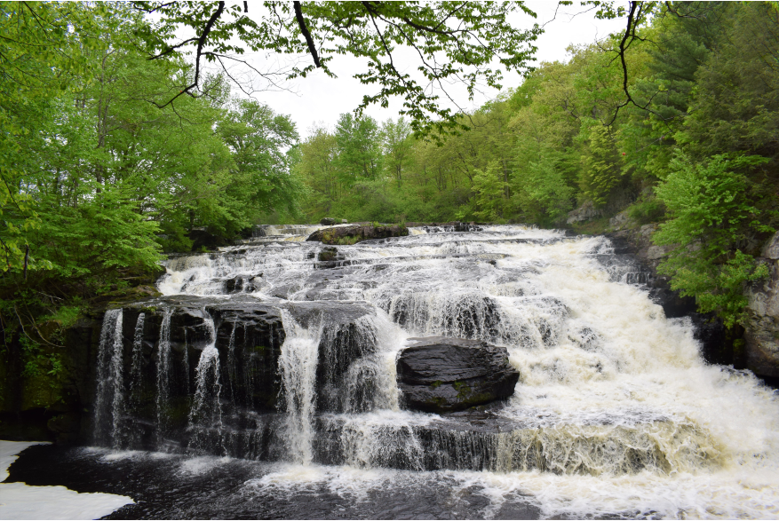 Beautiful Shohola Falls in the Pocono Mountains