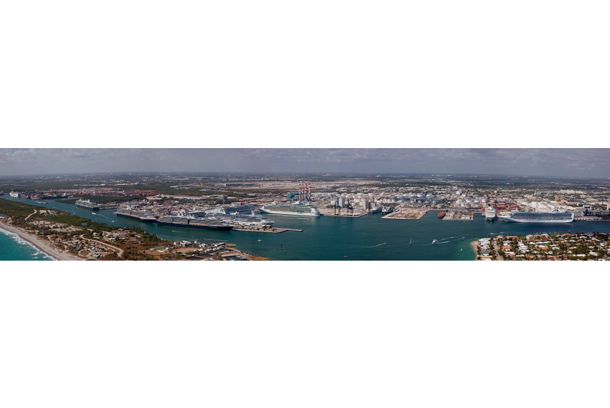 Panoramic of Port Everglades