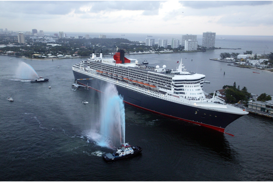Queen Mary 2 arrives at Port Everglades