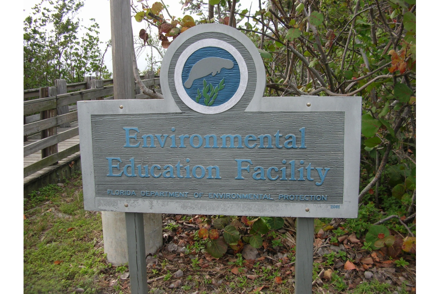Eductional facility at John U. Lloyd State Beach Park