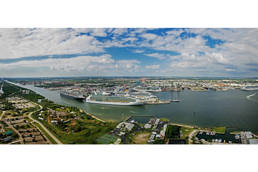 Panoramic of Port Everglades
