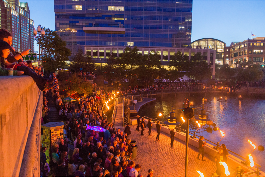 Spectators at WaterFire