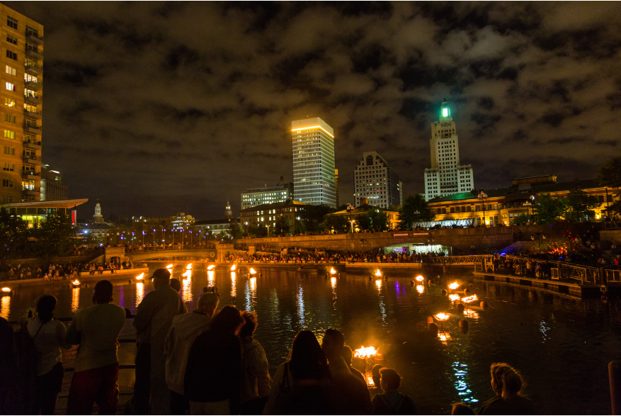 WaterFire Skyline