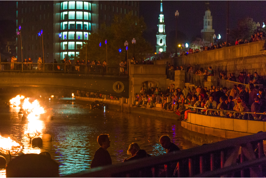 WaterFire Spectators