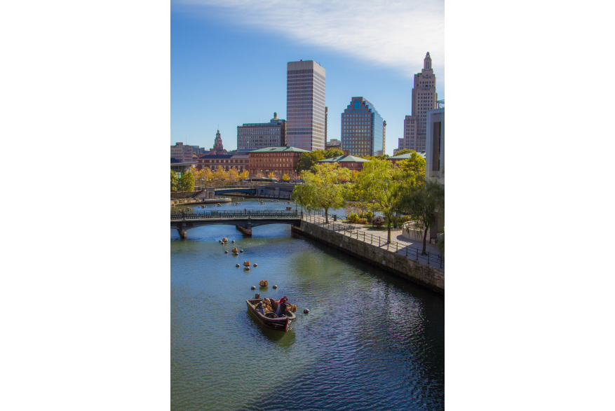 Preparing for WaterFire at Waterplace Park
