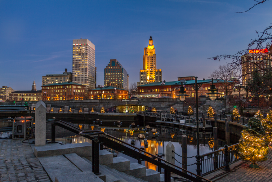 Skyline at Night From Waterplace