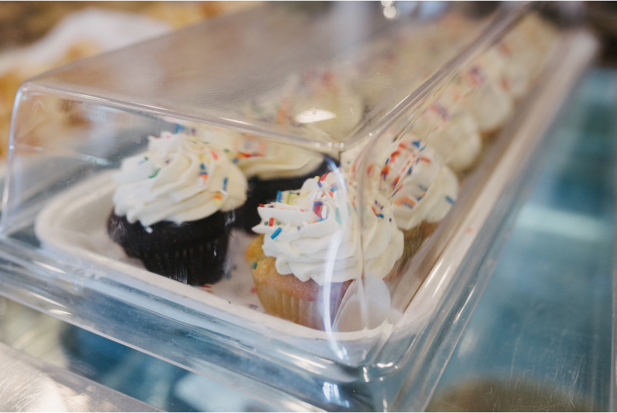 cupcakes in a plastic container
