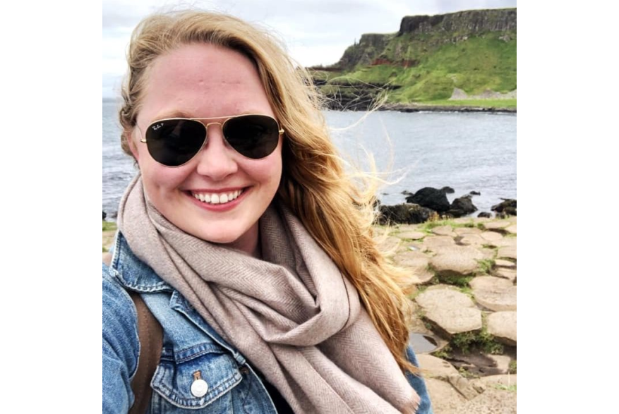 Sarah Smith at the Giant's Causeway in Northern Ireland