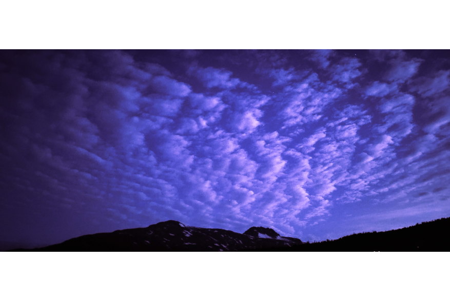 Face Mountain at dusk in late August